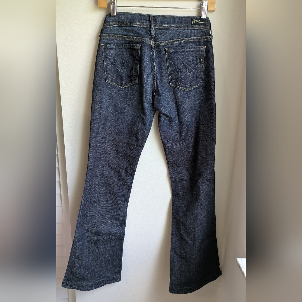 Citizen Of Humanity By Jerome Dahan Blue Denim Womens Jeans Slight Flare Size 25 - Picture 3 of 9